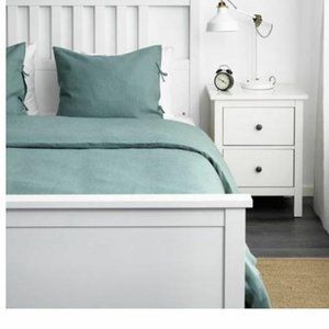 IKEA PUDERDIVA FULL/QUEEN LINEN DUVET COVER